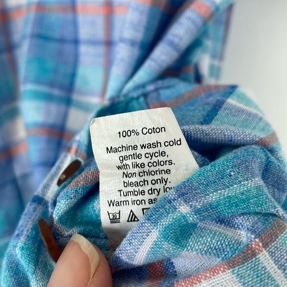 J. Crew Casual Short Sleeve Button Down Homespun Cotton Shirt Plaid Large - Picture 3 of 15